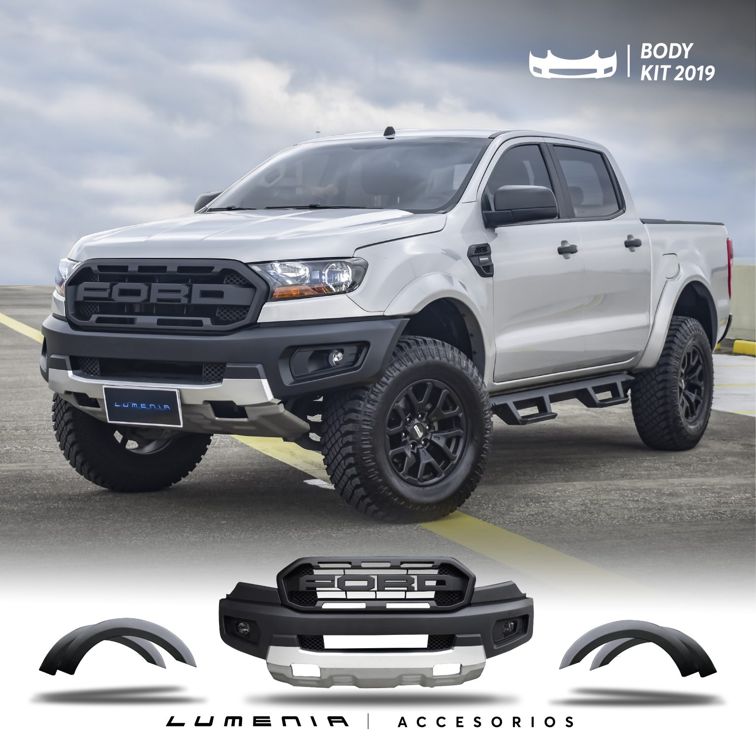 BODY KIT RAPTOR RANGER 2019 (BUMPER-GRILL-FENDER) – Lumenia