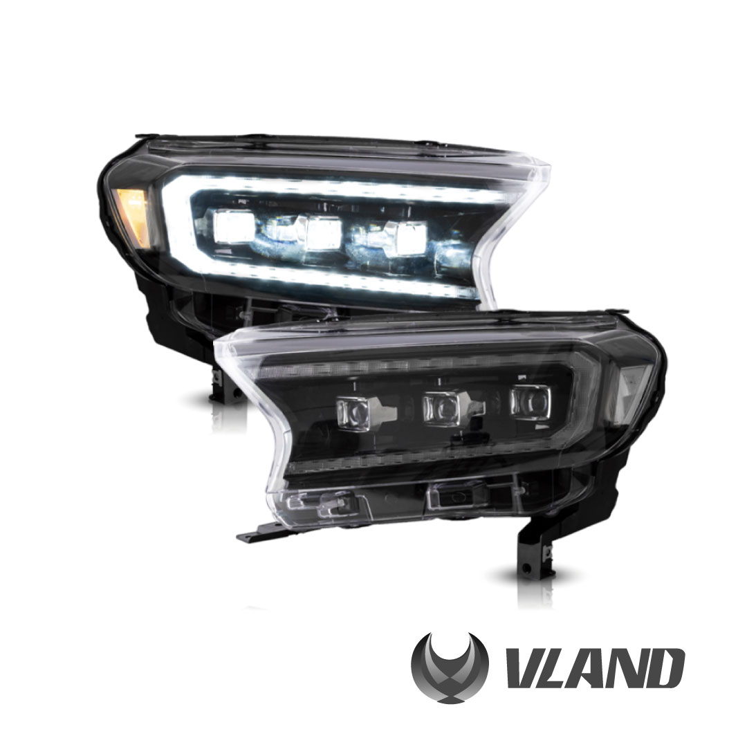 FARO VLAND BLACK NOVA STYLE CON LED FORD RANGER 2016 UP