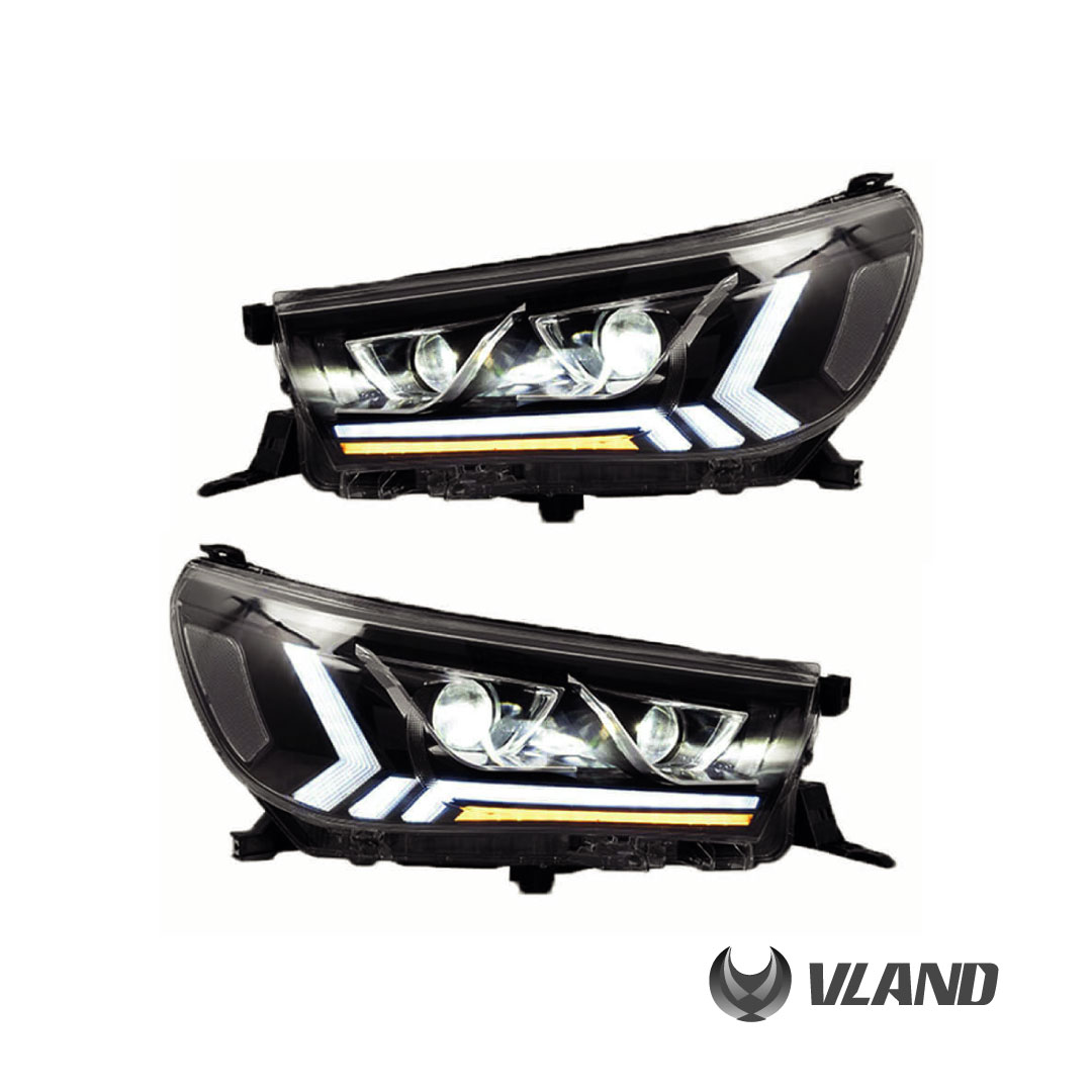 FARO VLAND BLACK NOVA STYLE CON LED TOYOTA HILUX 2015 UP